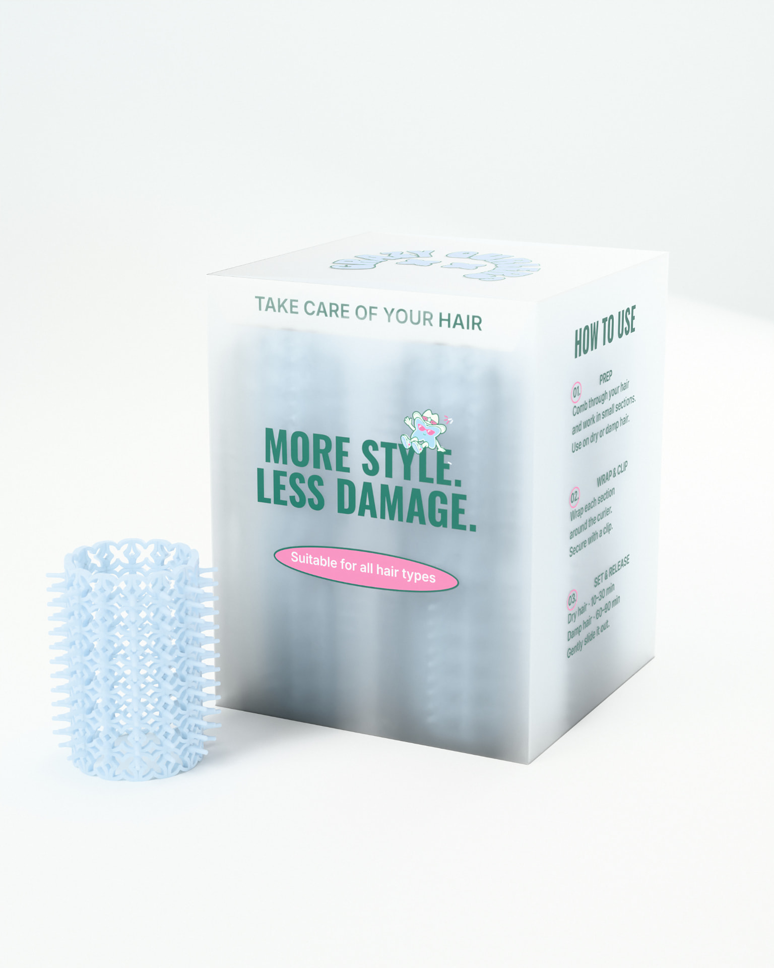 Crazy Curlers Baby Blue box